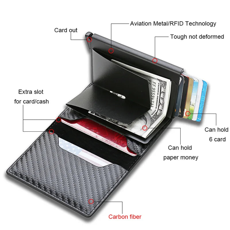 RFID Card Holder Men Wallets